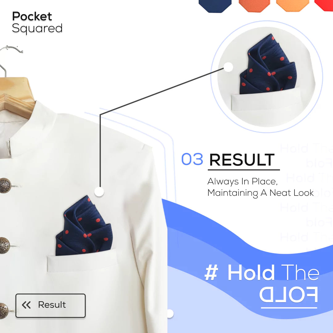 Beige Pocket Square Holder