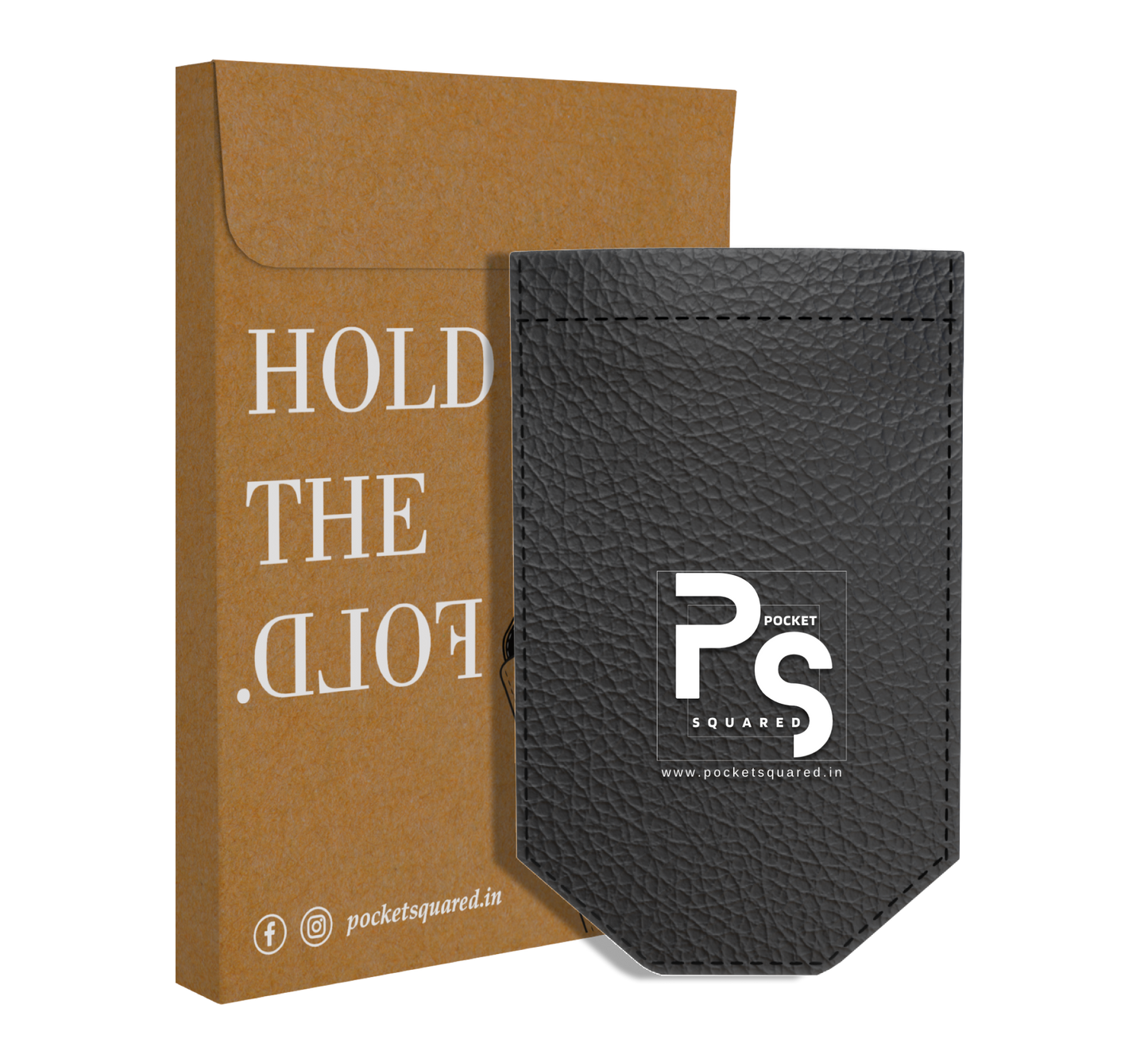 Black Pocket Square Holder