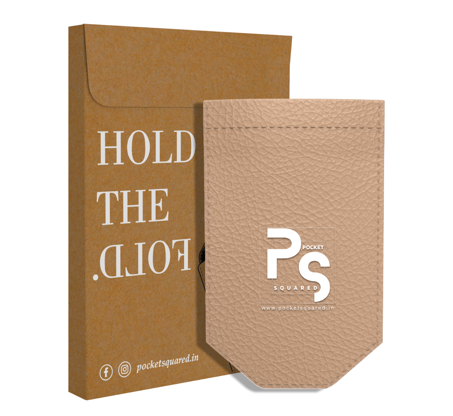 Beige Pocket Square Holder