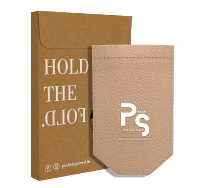Beige Pocket Square Holder