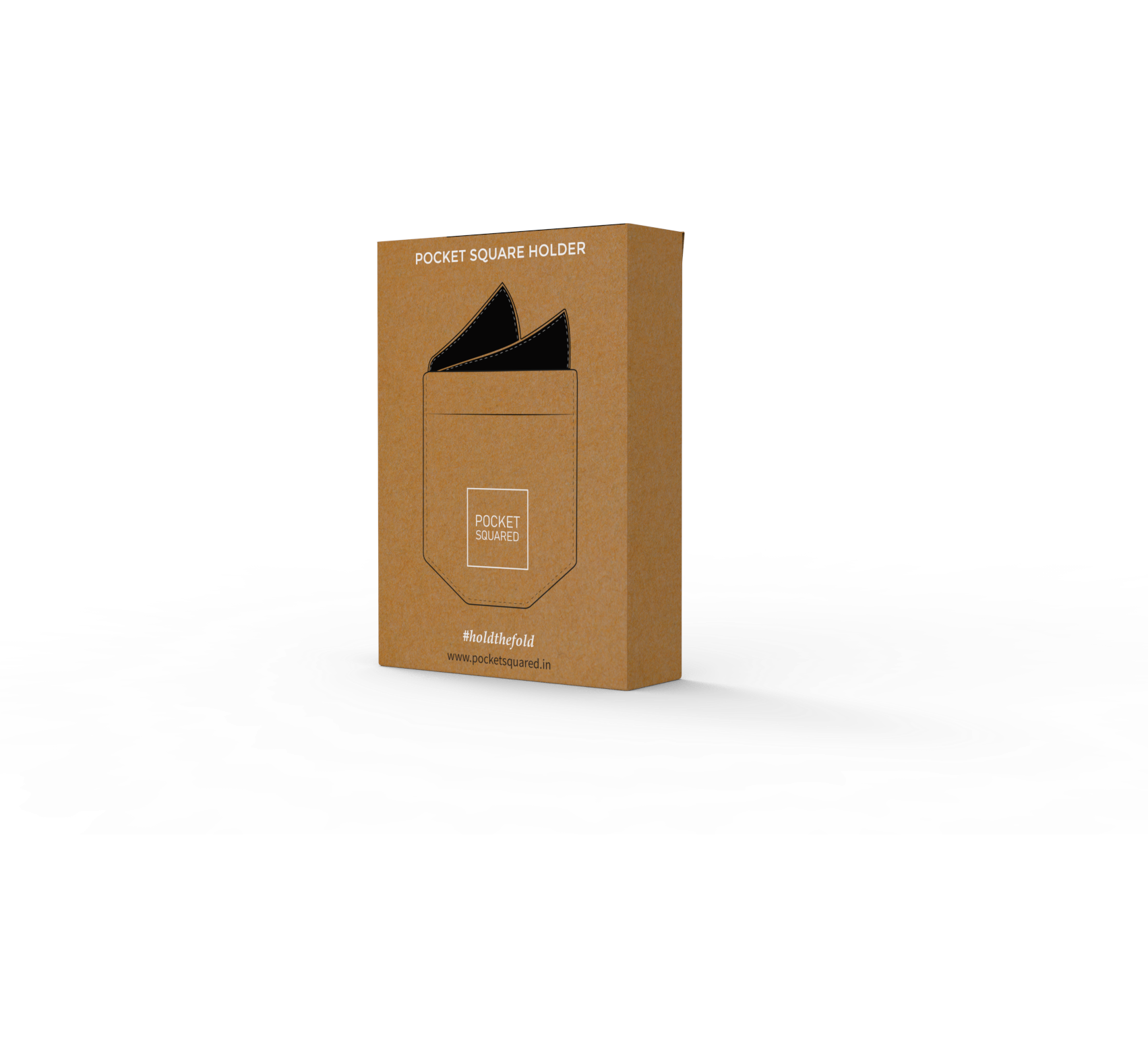 The genuine closed Pocket Squared kraft package